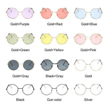 Load image into Gallery viewer, Small Round Sunglasses Women Famous Brand Designer Vintage Sun Glasses Female Retro Personality Metal Eyewear Style
