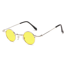 Load image into Gallery viewer, Small Round Sunglasses Women Men UV400 Metal Brand Designer Punk Sun Glasses Steampunk Vintage Goggles Black Shades New