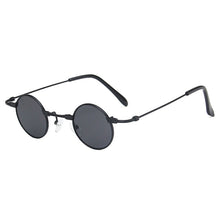 Load image into Gallery viewer, Small Round Sunglasses Women Men UV400 Metal Brand Designer Punk Sun Glasses Steampunk Vintage Goggles Black Shades New