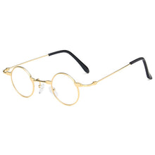Load image into Gallery viewer, Small Round Sunglasses Women Men UV400 Metal Brand Designer Punk Sun Glasses Steampunk Vintage Goggles Black Shades