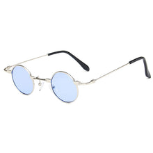 Load image into Gallery viewer, Small Round Sunglasses Women Men UV400 Metal Brand Designer Punk Sun Glasses Steampunk Vintage Goggles Black Shades New