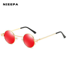 Load image into Gallery viewer, Small Round Sunglasses Women Retro Trending Wide Bridge Brand Designer Punk Sun Glasses Steampunk Vintage Goggles Black Shades