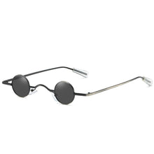 Load image into Gallery viewer, Small Round Sunglasses Women Retro Trending Wide Bridge Brand Designer Punk Sun Glasses Steampunk Vintage Goggles Black Shades