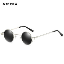 Load image into Gallery viewer, Small Round Sunglasses Women Retro Trending Wide Bridge Brand Designer Punk Sun Glasses Steampunk Vintage Goggles Black Shades