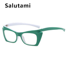 Load image into Gallery viewer, Small Square Anti-blue Light Cat Eye Glasses Frame For Women Orange Computer Eyeglasses Female Black Green Shades