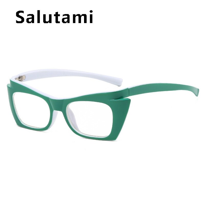 Small Square Anti-blue Light Cat Eye Glasses Frame For Women Orange Computer Eyeglasses Female Black Green Shades