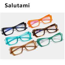 Load image into Gallery viewer, Small Square Anti-blue Light Cat Eye Glasses Frame For Women Orange Computer Eyeglasses Female Black Green Shades