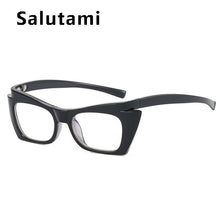 Load image into Gallery viewer, Small Square Anti-blue Light Cat Eye Glasses Frame For Women Orange Computer Eyeglasses Female Black Green Shades