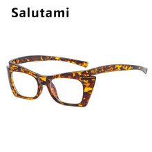 Load image into Gallery viewer, Small Square Anti-blue Light Cat Eye Glasses Frame For Women Orange Computer Eyeglasses Female Black Green Shades