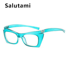 Load image into Gallery viewer, Small Square Anti-blue Light Cat Eye Glasses Frame For Women Orange Computer Eyeglasses Female Black Green Shades