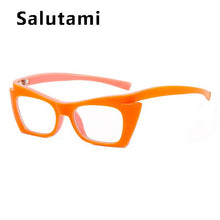 Load image into Gallery viewer, Small Square Anti-blue Light Cat Eye Glasses Frame For Women Orange Computer Eyeglasses Female Black Green Shades