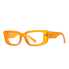 Load image into Gallery viewer, Small Square Eyeglasses For Women Mens 2023 Black Leopard Anti-Blue Light Optical Frame Prescription Glasses Glasses Women