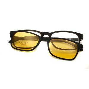 Small Square Polarized Sunglasses Men 4 In 1 Magnet Clip On Glasses Ultem Glasses Frame Computer Prescription Eyewear Women