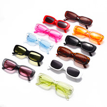 Load image into Gallery viewer, Small Square Sunglasses Women Brand Designer Men Rectangle Sun Glasses Trendy Hip Hop Green  Female Vintage Eyewear UV400