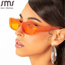 Load image into Gallery viewer, Small Square Sunglasses Women Brand Designer Men Rectangle Sun Glasses Trendy Hip Hop Green  Female Vintage Eyewear UV400