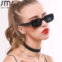 Load image into Gallery viewer, Small Square Sunglasses Women Brand Designer Men Rectangle Sun Glasses Trendy Hip Hop Green  Female Vintage Eyewear UV400