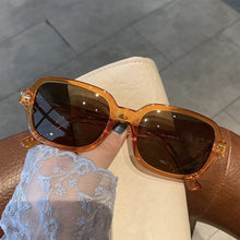 Load image into Gallery viewer, Small Square Sunglasses Women Brand Designer Vintage Sun Glasses Female Retro Rivet Black Yellow Oculos De Sol Feminino