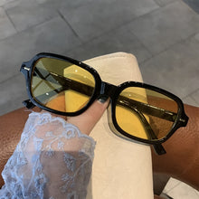 Load image into Gallery viewer, Small Square Sunglasses Women Brand Designer Vintage Sun Glasses Female Retro Rivet Black Yellow Oculos De Sol Feminino