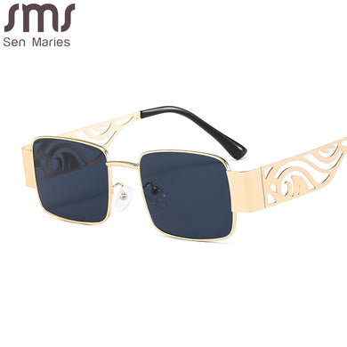 Small Square Sunglasses Women Men Trendy Vintage Brand Design Green Gradient Lens Sun Glasses For Female Eyewear UV400