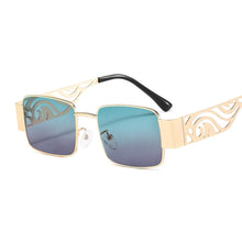 Load image into Gallery viewer, Small Square Sunglasses Women Men Trendy Vintage Brand Design Green Gradient Lens Sun Glasses For Female Eyewear UV400