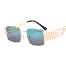 Load image into Gallery viewer, Small Square Sunglasses Women Men Trendy Vintage Brand Design Green Gradient Lens Sun Glasses For Female Eyewear UV400