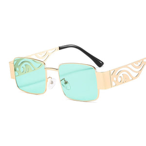 Small Square Sunglasses Women Men Trendy Vintage Brand Design Green Gradient Lens Sun Glasses For Female Eyewear UV400