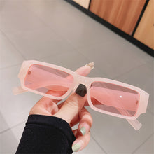 Load image into Gallery viewer, Small Square Sunglasses Women Men Trendy y2k Small Rectangle Sun Glasses Ladies Jelly Color 90s Eyewear Black Shades UV400