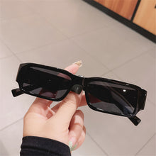 Load image into Gallery viewer, Small Square Sunglasses Women Men Trendy y2k Small Rectangle Sun Glasses Ladies Jelly Color 90s Eyewear Black Shades UV400