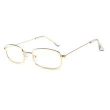Load image into Gallery viewer, Small Square Sunglasses for Women Men Retro Red Sun Glasses Transparent Clear Lens Glasses Metal Frame Shades Eyewear