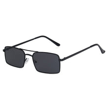 Load image into Gallery viewer, Small Square Women‘s Sunglasses Frame Clear Double Bridge Men&#39;s Sun Glasses Vintage Alloy Metal UV400 Female Shades Red Yellow