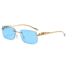 Load image into Gallery viewer, Small Steam Punk Vintage Rimless Sunglassess Female Male Brand Design Black Square Sun Glasses Shades  Vintage EyeWear Glasses