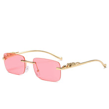 Load image into Gallery viewer, Small Steam Punk Vintage Rimless Sunglassess Female Male Brand Design Black Square Sun Glasses Shades  Vintage EyeWear Glasses