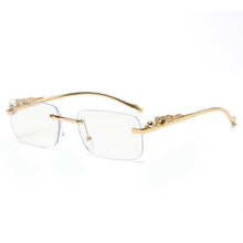 Load image into Gallery viewer, Small Steam Punk Vintage Rimless Sunglassess Female Male Brand Design Black Square Sun Glasses Shades  Vintage EyeWear Glasses