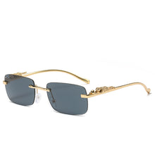 Load image into Gallery viewer, Small Steam Punk Vintage Rimless Sunglassess Female Male Brand Design Black Square Sun Glasses Shades  Vintage EyeWear Glasses
