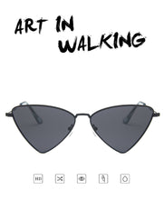 Load image into Gallery viewer, Small Triangle Cat Eye Sunglasses Women Vintage  Sun Glasses Female Ladies Cateyes Sunglass 2022 Retro Glasses