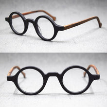 Load image into Gallery viewer, Small Vintage Round Hand Made Eyeglass Frames Full Rim Acetate Retro Glasses Eyewear Rx able