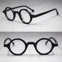 Load image into Gallery viewer, Small Vintage Round Hand Made Eyeglass Frames Full Rim Acetate Retro Glasses Eyewear Rx able