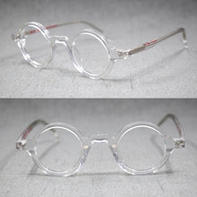 Load image into Gallery viewer, Small Vintage Round Hand Made Eyeglass Frames Full Rim Acetate Retro Glasses Eyewear Rx able