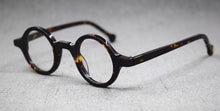 Load image into Gallery viewer, Small Vintage Round Hand Made Eyeglass Frames Full Rim Acetate Retro Glasses Eyewear Rx able