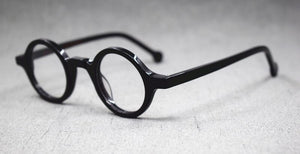 Small Vintage Round Hand Made Eyeglass Frames Full Rim Acetate Retro Glasses Eyewear Rx able