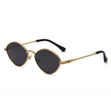 Load image into Gallery viewer, Small Vintage Sunglasss Women Men 2023  Brand Designer Alloy Oval Sun Glasses Men Irregular Shades Oculos Feminino