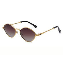 Load image into Gallery viewer, Small Vintage Sunglasss Women Men 2023  Brand Designer Alloy Oval Sun Glasses Men Irregular Shades Oculos Feminino