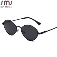 Load image into Gallery viewer, Small Vintage Sunglasss Women Men 2023  Brand Designer Alloy Oval Sun Glasses Men Irregular Shades Oculos Feminino