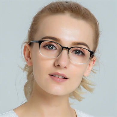 Small Vintage Transparent Lens Men Glasses Women PC Frame Eyewear Classic Plastic Male Eyeglasses Adult
