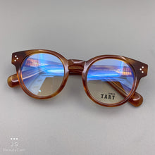 Load image into Gallery viewer, Small brand thickened hardened acetate glasses frame 48 yards round retro glasses trend