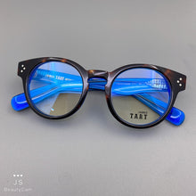 Load image into Gallery viewer, Small brand thickened hardened acetate glasses frame 48 yards round retro glasses trend