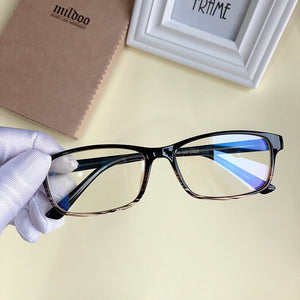 Small frame square spectacle frame 2023 tr frame propionic acid leg insert core glasses 9112 flat lens