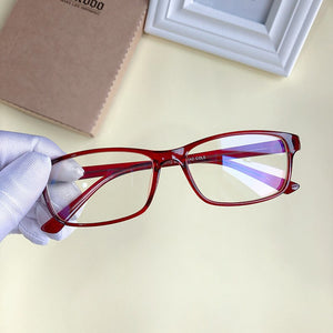 Small frame square spectacle frame 2023 tr frame propionic acid leg insert core glasses 9112 flat lens
