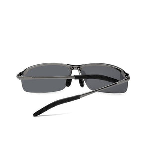 Smart Men's Day Night Dual-Use Driver Mirror Metal Sunglasses Night Vision Eyes Smart Color-Changing Polarized Sunglasses GH884