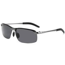 Load image into Gallery viewer, Smart Men&#39;s Day Night Dual-Use Driver Mirror Metal Sunglasses Night Vision Eyes Smart Color-Changing Polarized Sunglasses GH884